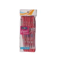LINC GLYCER BALL PEN RED  5 U